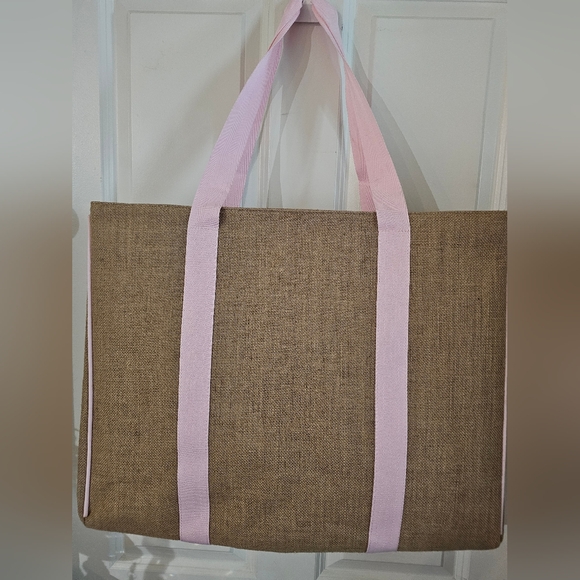 Brown and Pink Tote Bag - Picture 5 of 8